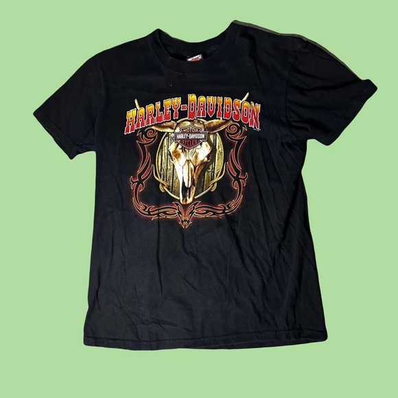 Y2K TRIBAL Harley Davidson 2011 KEYSTONE BLACK SHIRT SIZE LARGE - Picture 1 of 3